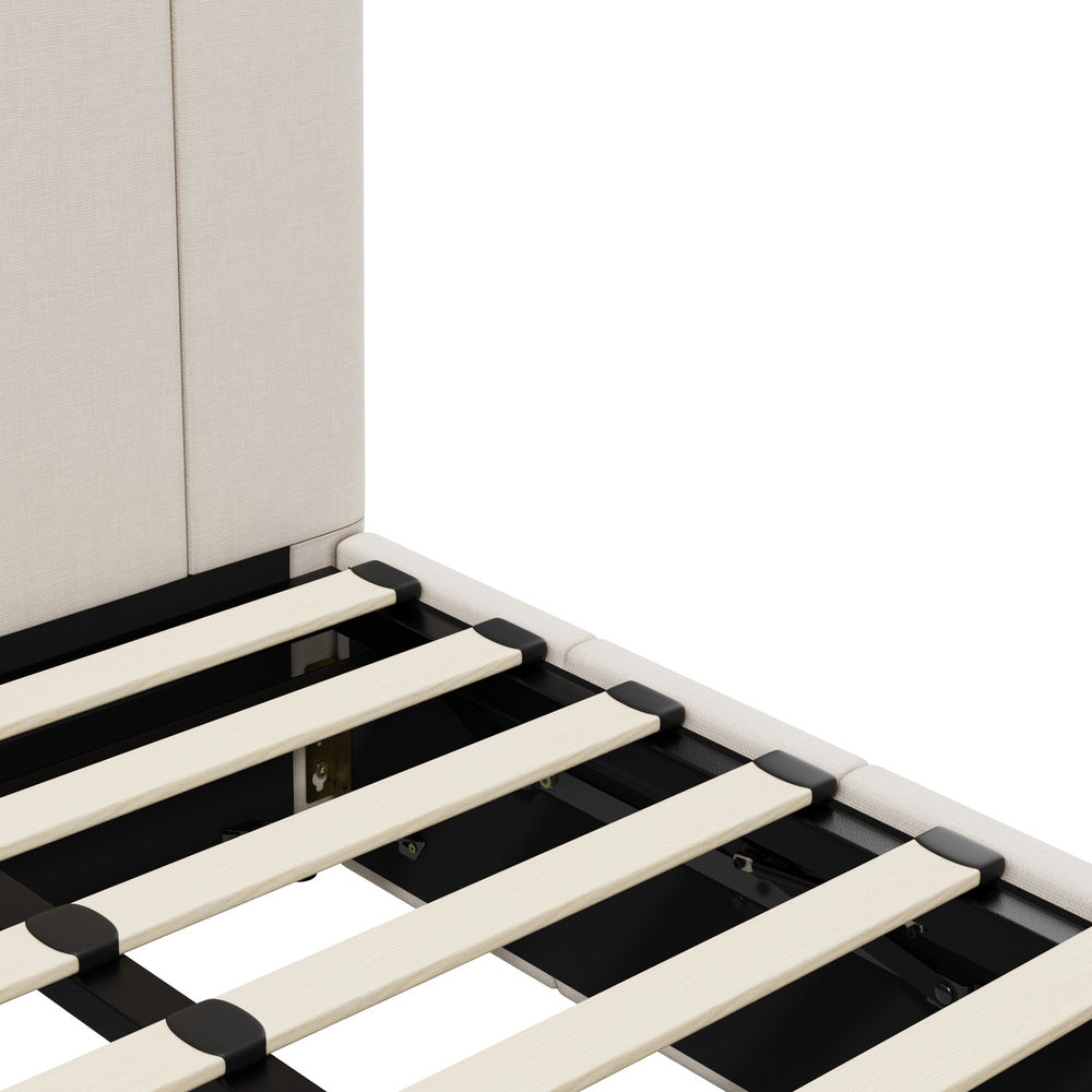 Built-In Storage Modern Gas Lift Bed Frame
