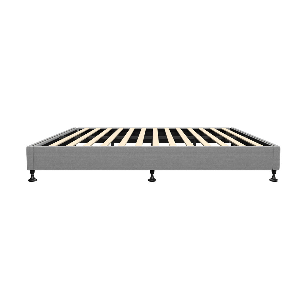 Fabric Upholstered Bed Frame with Sturdy Construction S/D/Q/K/KS