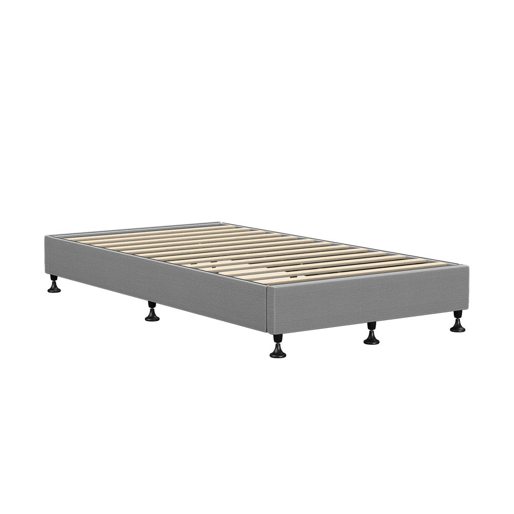 Fabric Upholstered Bed Frame with Sturdy Construction S/D/Q/K/KS