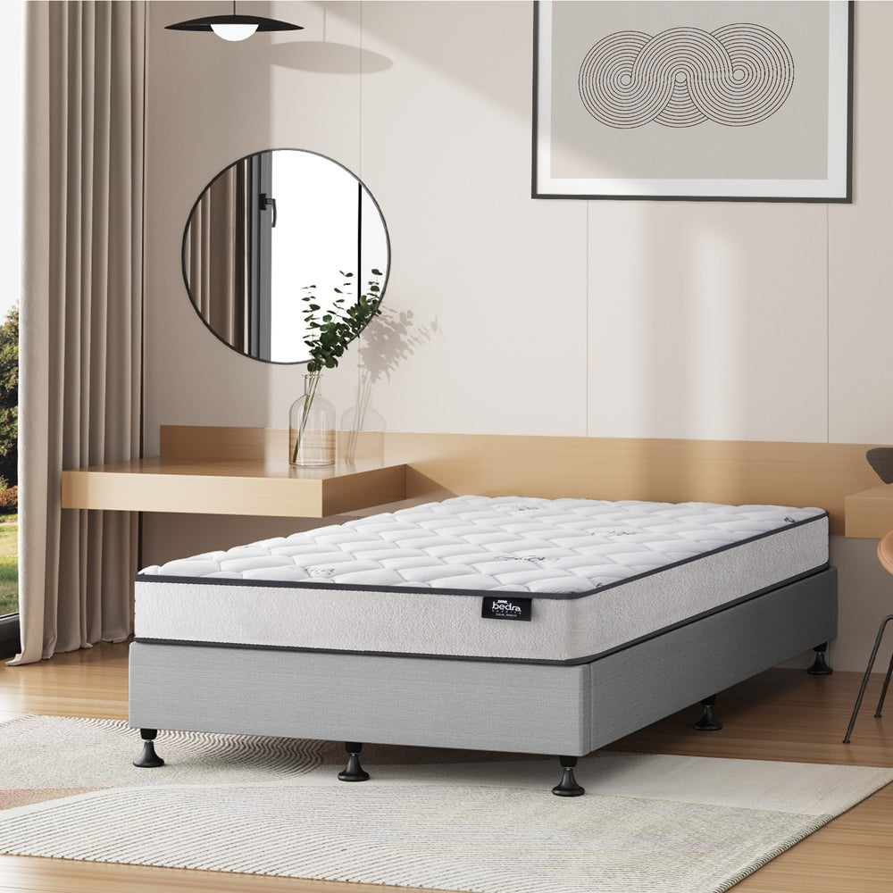 Upholstered Bed Frame with Mattress D/K/KS/S
