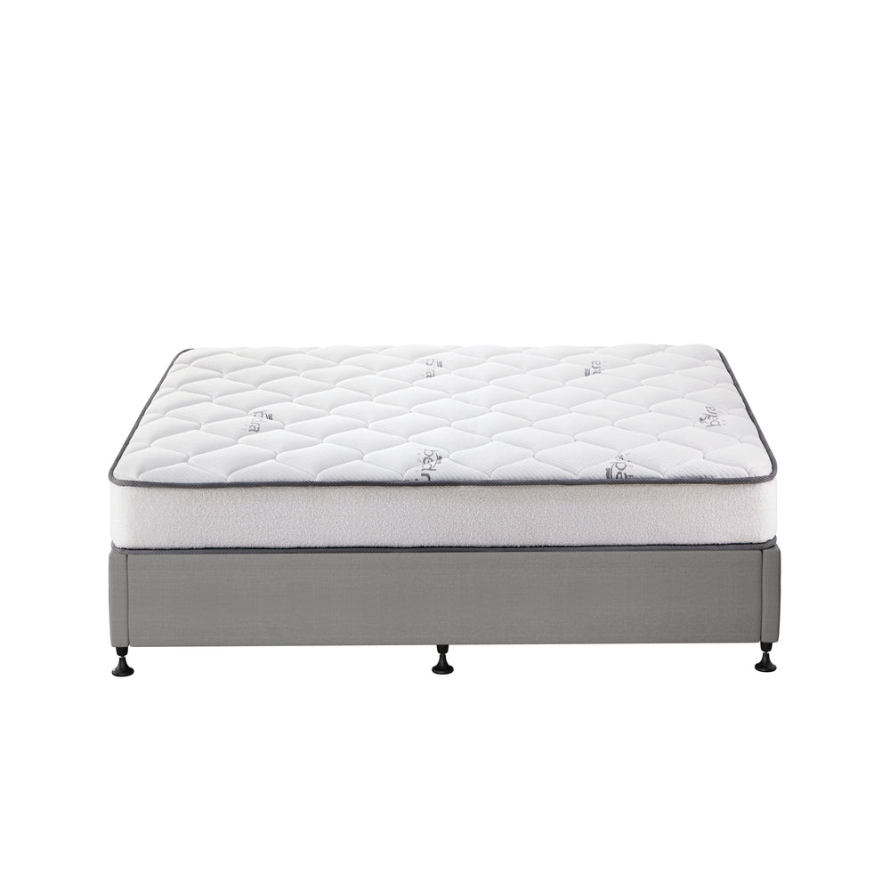 Upholstered Bed Frame with Mattress D/K/KS/S