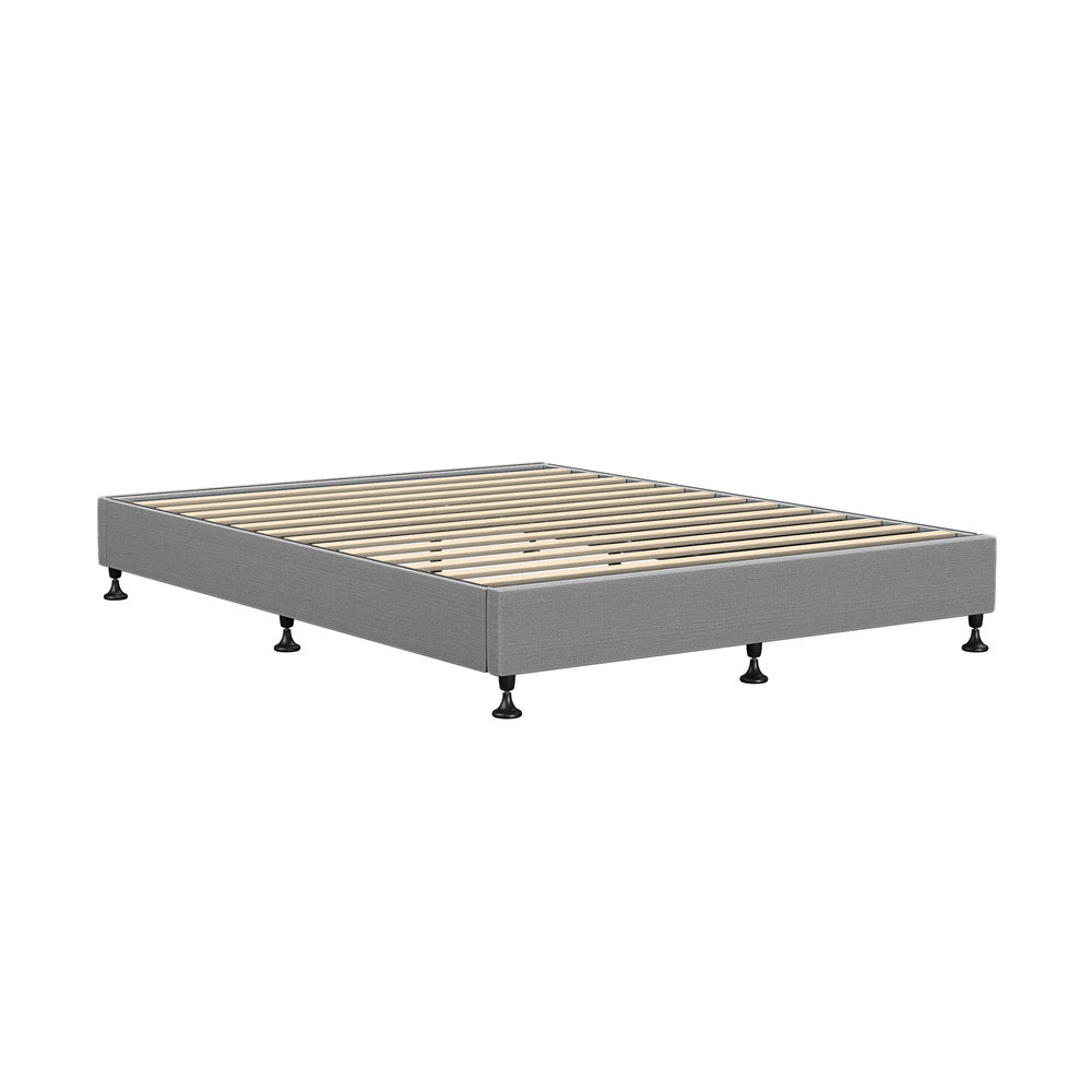 Fabric Upholstered Bed Frame with Sturdy Construction S/D/Q/K/KS