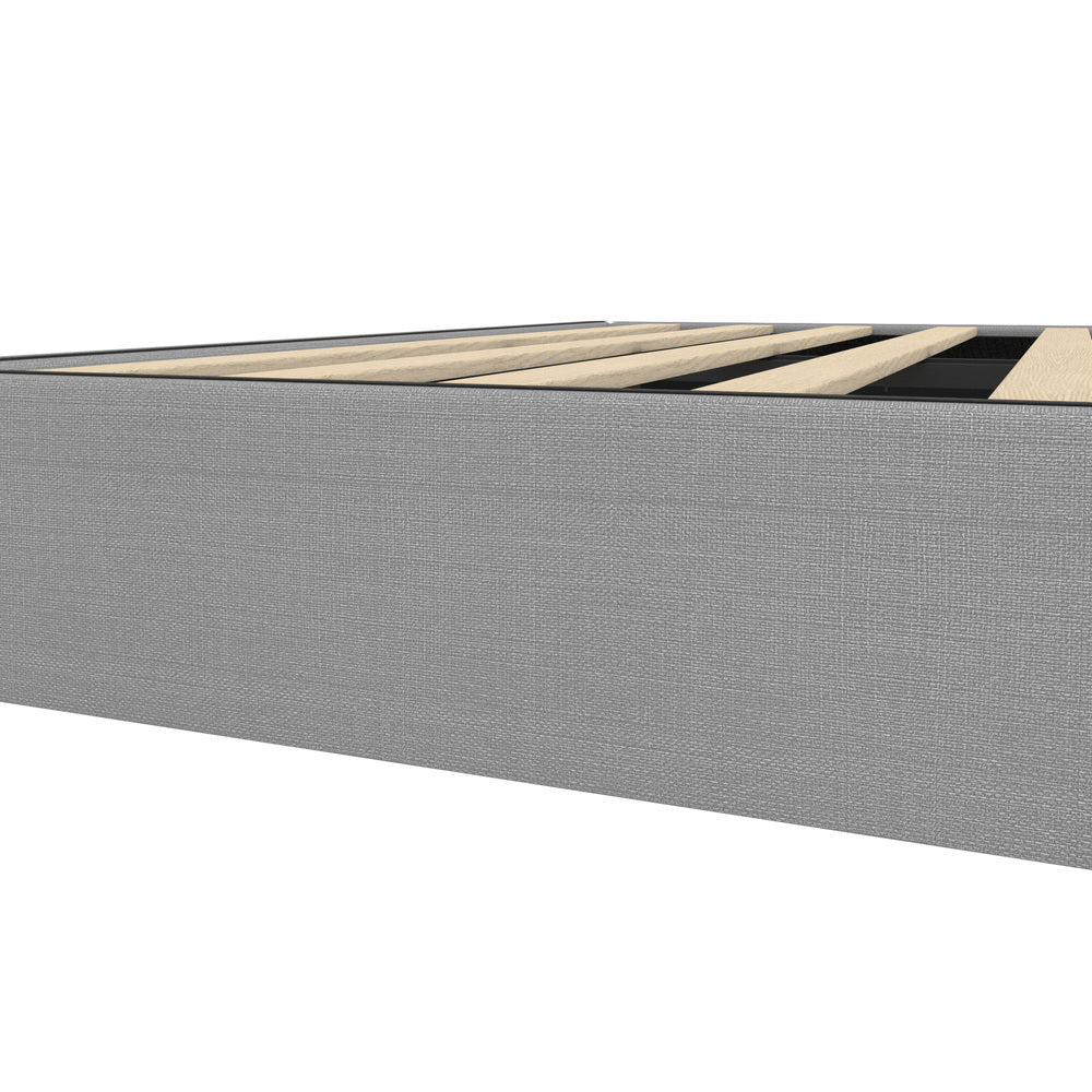 Fabric Upholstered Bed Frame with Sturdy Construction S/D/Q/K/KS