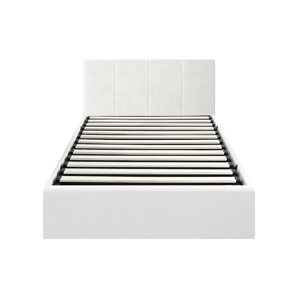Bed Frame Double/King/King Single/Queen/Single Size Gas Lift Base PU Leather ZOE