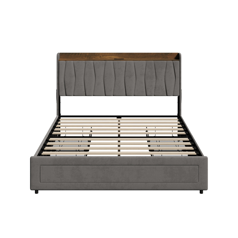 Queen Bed Frame With Storage