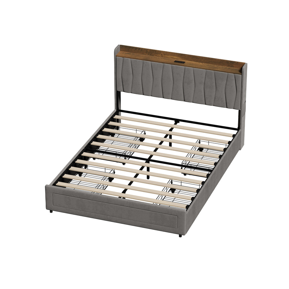 Queen Bed Frame With Storage