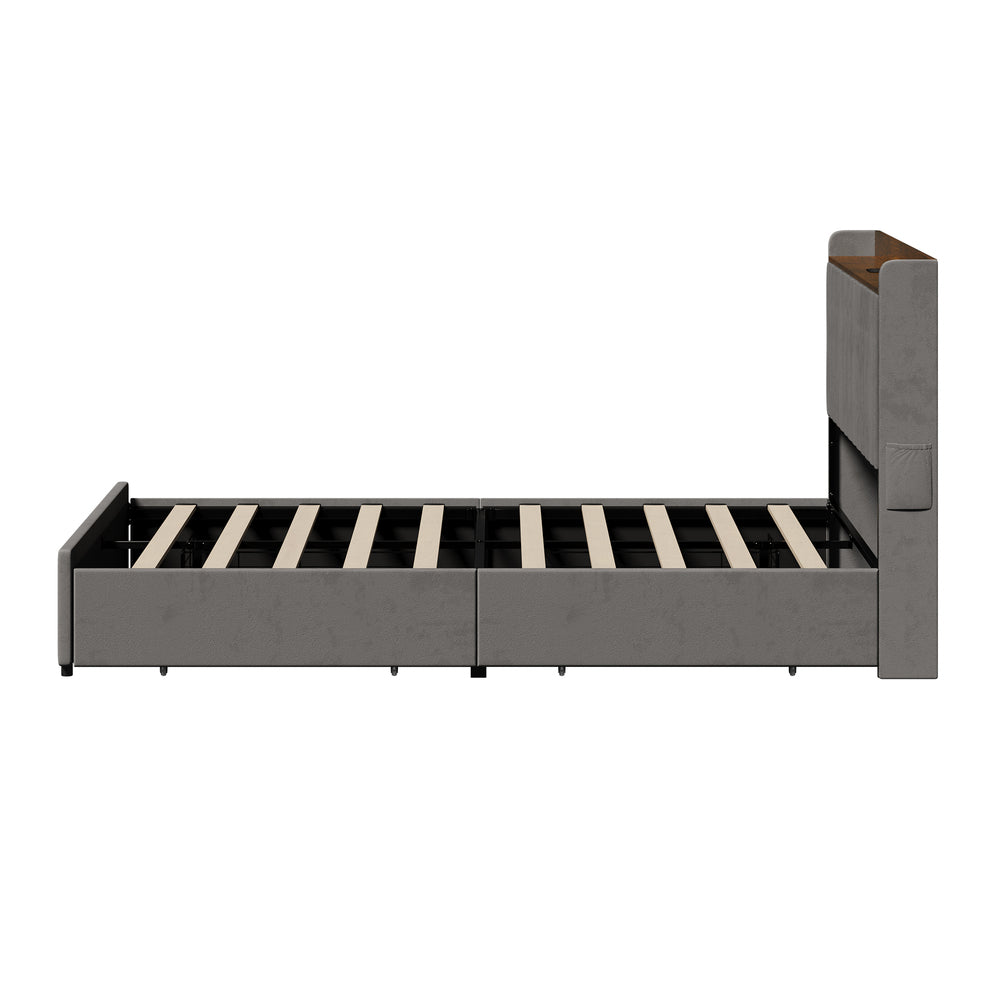 Queen Bed Frame With Storage