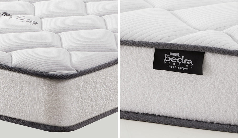 Pink Velvet Bed Frame with Mattress and Stylish Design Single Size