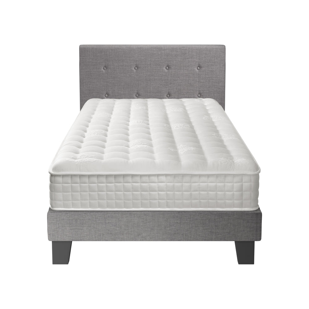 D/K/KS/Q/S Wooden Bed Frame Platform Base with Spring Mattress