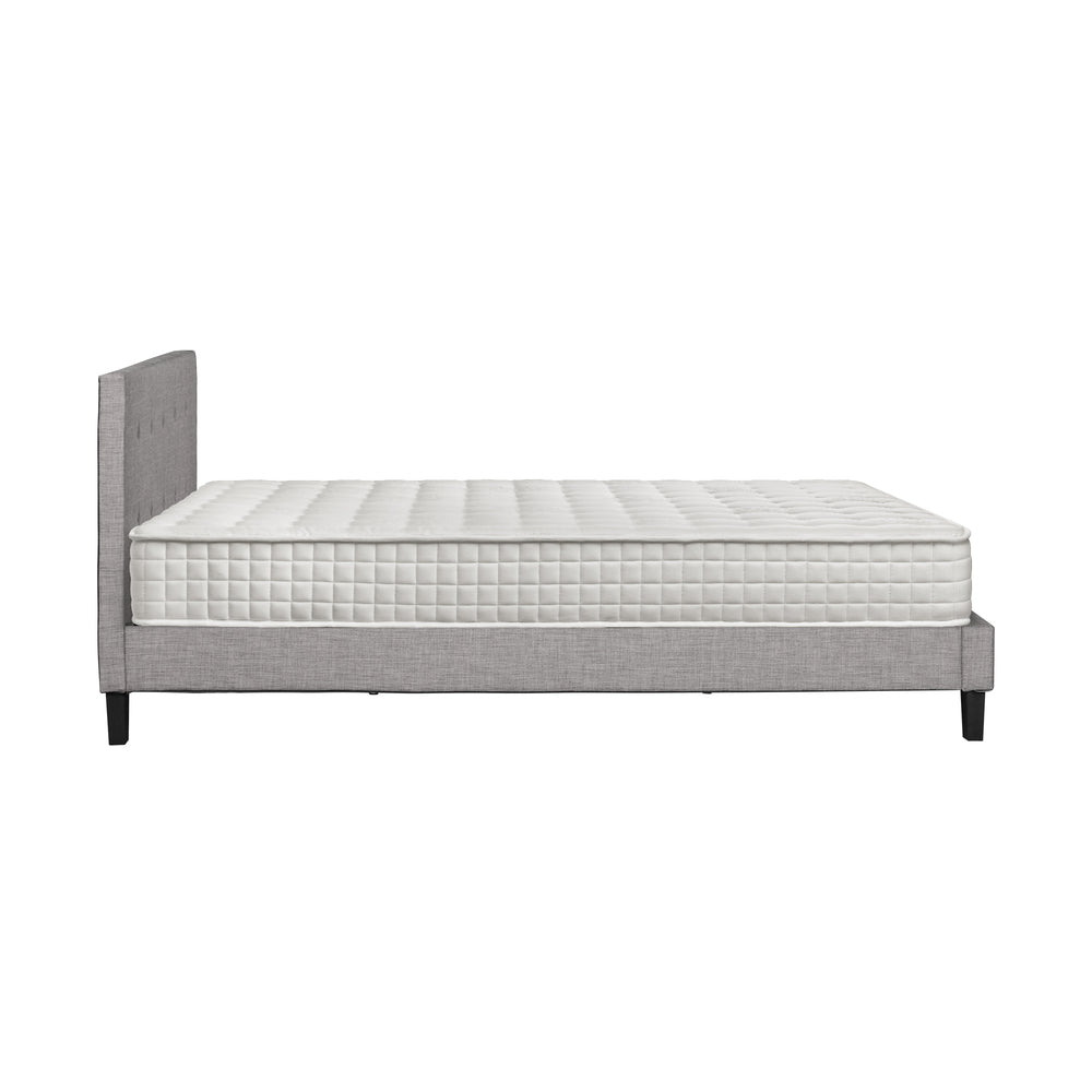D/K/KS/Q/S Wooden Bed Frame Platform Base with Spring Mattress