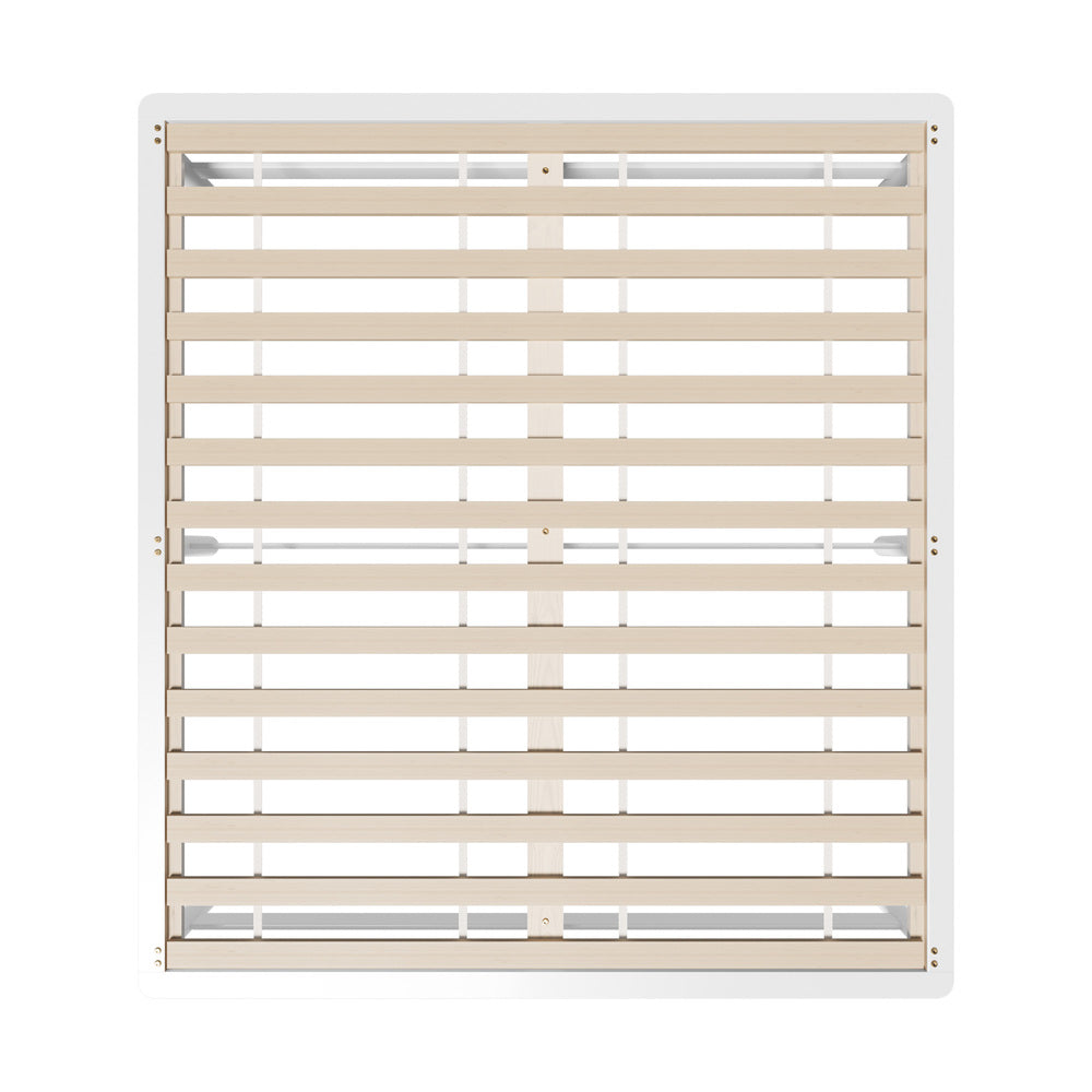 Double/King Single/Queen Wooden Bed Frame Solid Pine Timber White