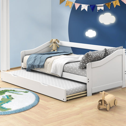 Trundle Bed Frame Daybed Single Size Base Timber Wooden