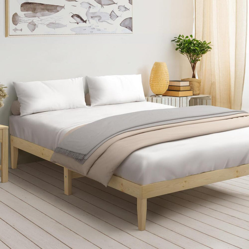Bed Frame Wooden Timber Platform Furniture - Wooden finish - photo 20
