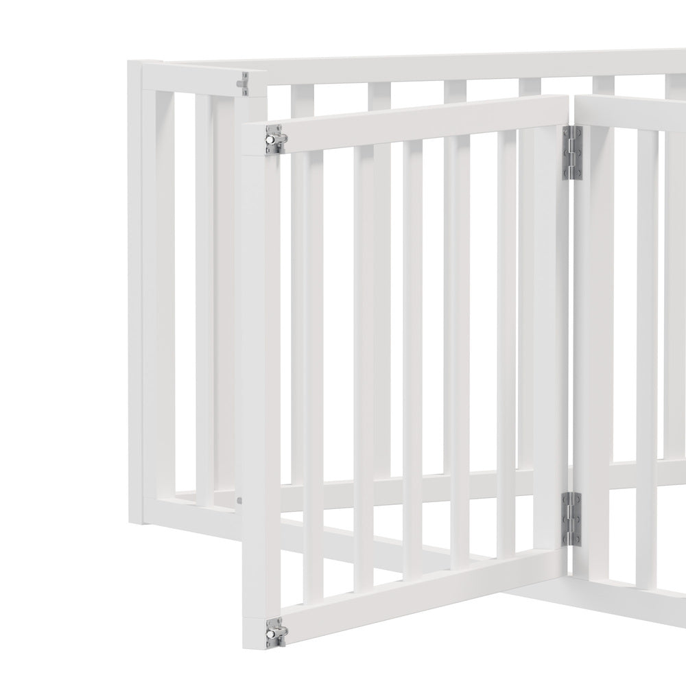 2-in-1 Kids Bed Frame Toddler Play Centre Guard Fence White