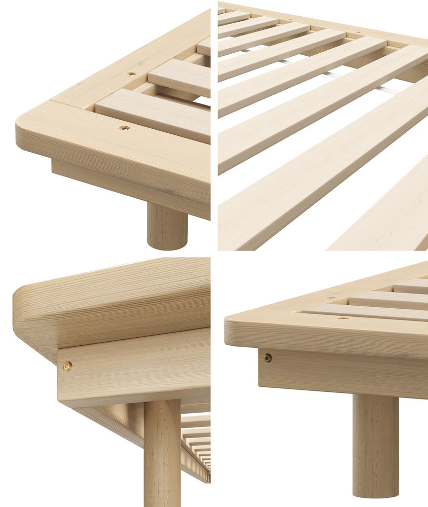 Bed Frame Wooden Bed Base Timber Platform