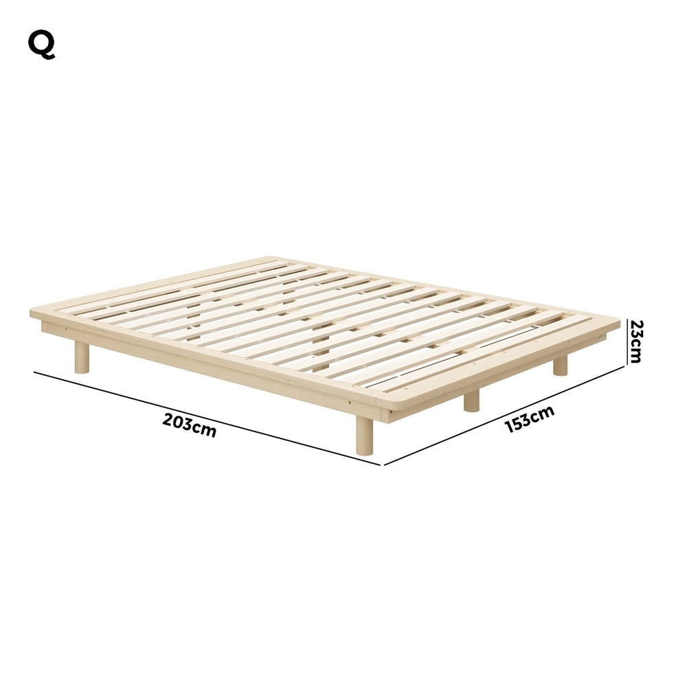Bed Frame Wooden Bed Base Timber Platform