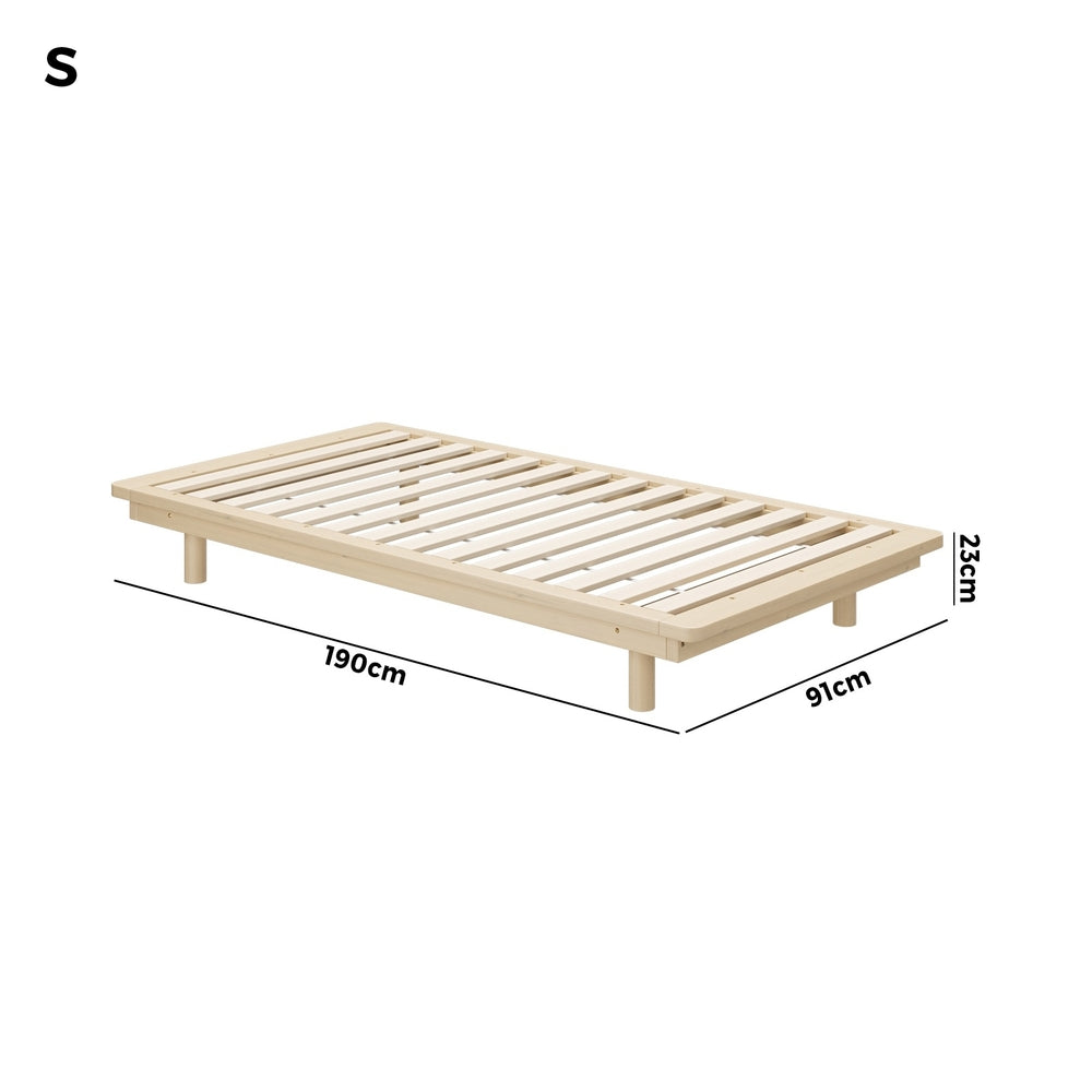 Bed Frame Wooden Bed Base Timber Platform