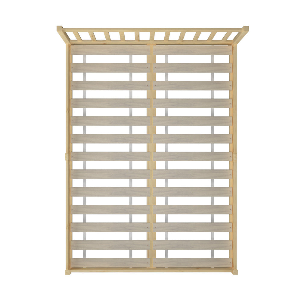 Solid Wood Bed Frame Minimalist Strong Bedroom Base