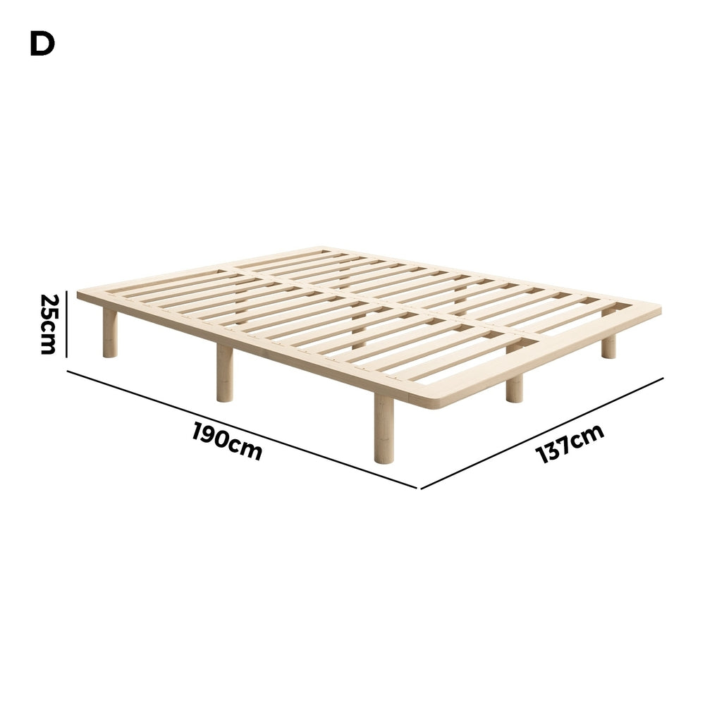 Bed Frame Double/Queen/Single/King Size Wooden Bed Base