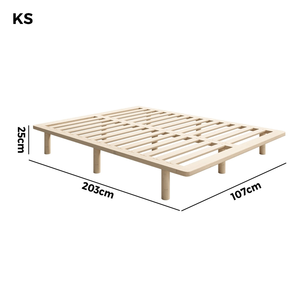 Bed Frame Double/Queen/Single/King Size Wooden Bed Base