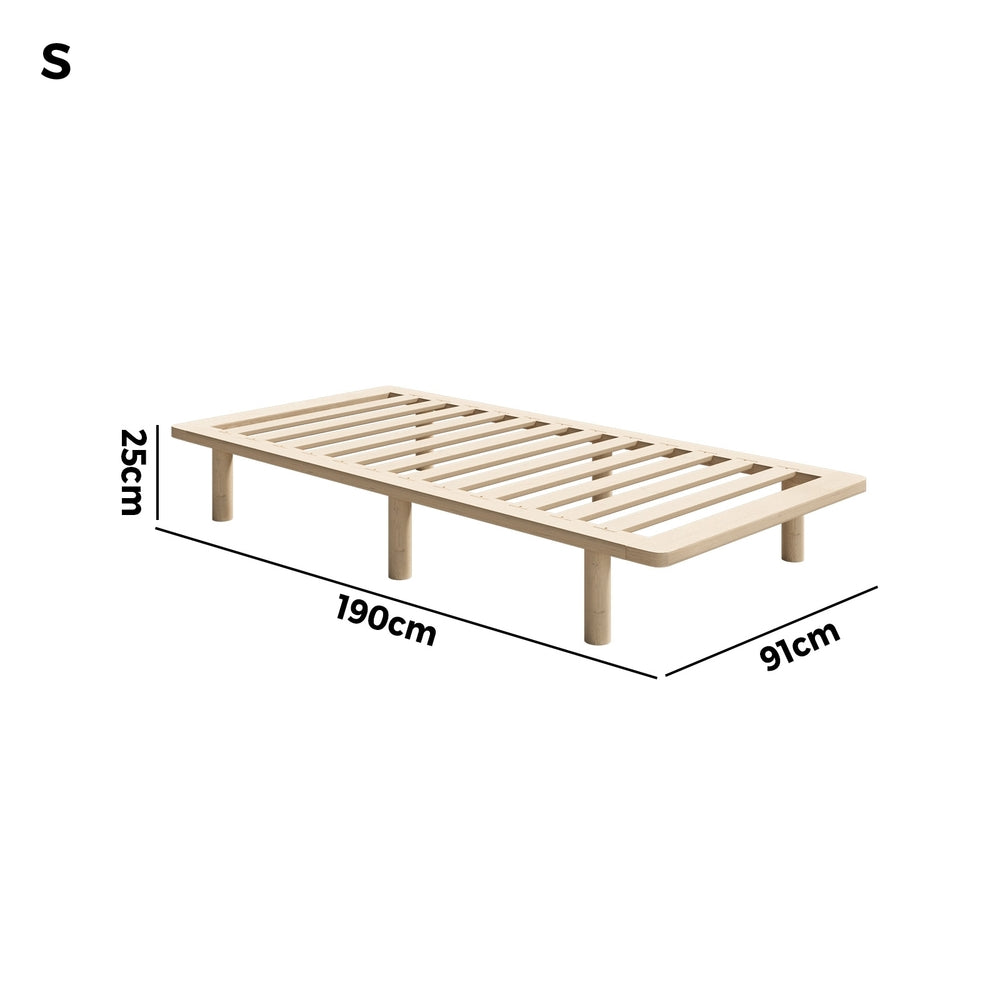 Bed Frame Double/Queen/Single/King Size Wooden Bed Base