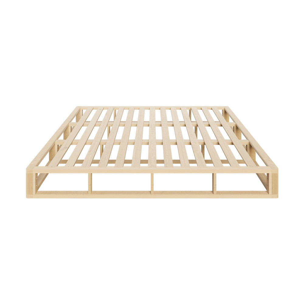 Wooden Bed Frame King Size Cage like Base
