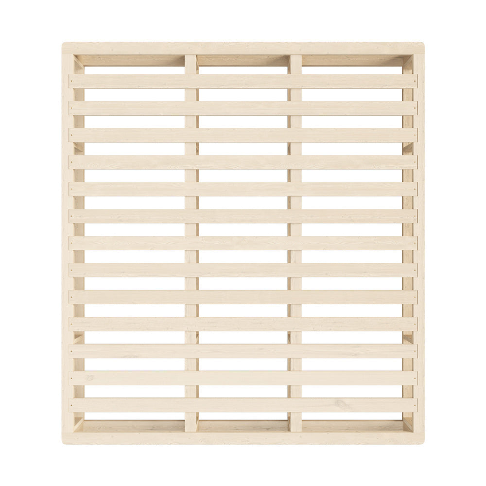 Wooden Bed Frame King Size Cage like Base