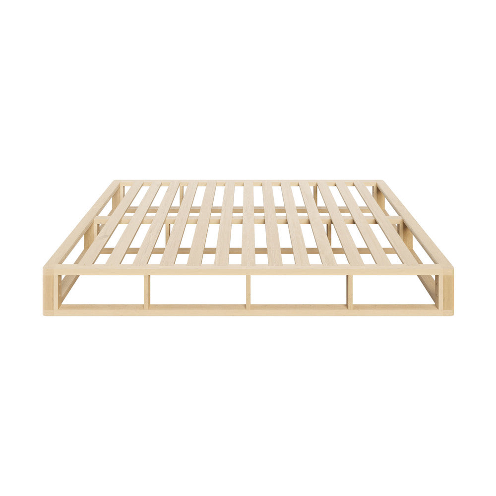 King Single Wooden Bed Frame Cage-like Base