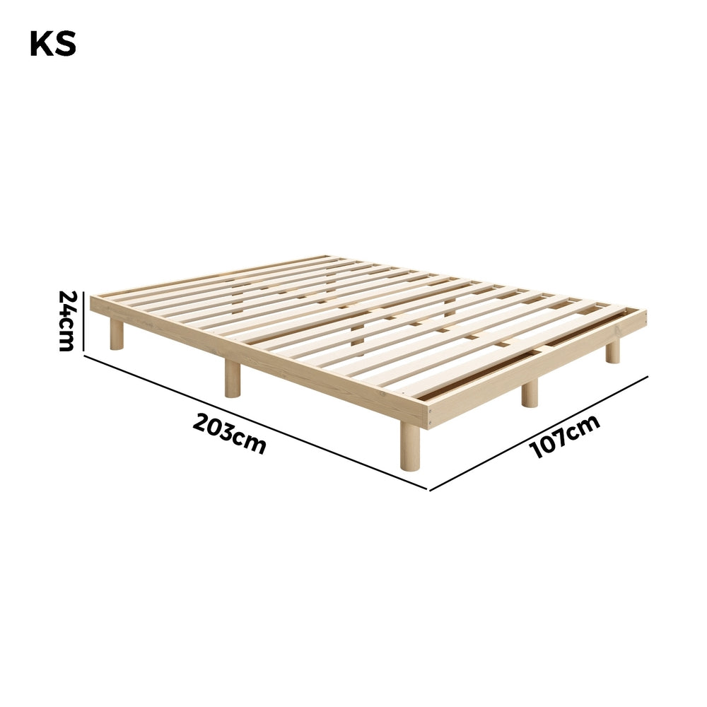 Bed Frame Double/Queen/Single/King Size Wooden Bed Base