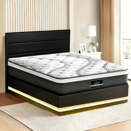 Queen Bed Frame With Led Lights 190x137cm