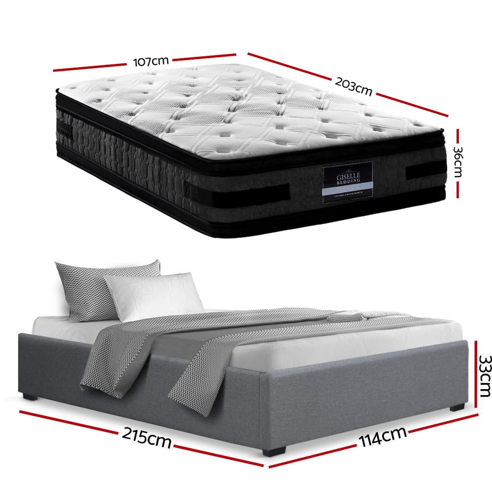 King Single Bed Frame With Storage 203x107cm