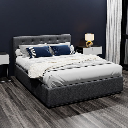 Bed Frame Double Size Gas Lift Base With Storage | Paypal