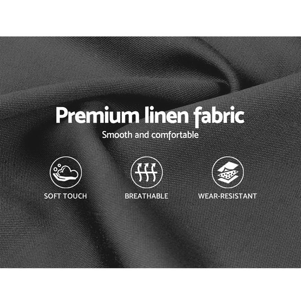 Queen Size Gas Lift Bed Frame Base With Storage Mattress Charcoal Fabric