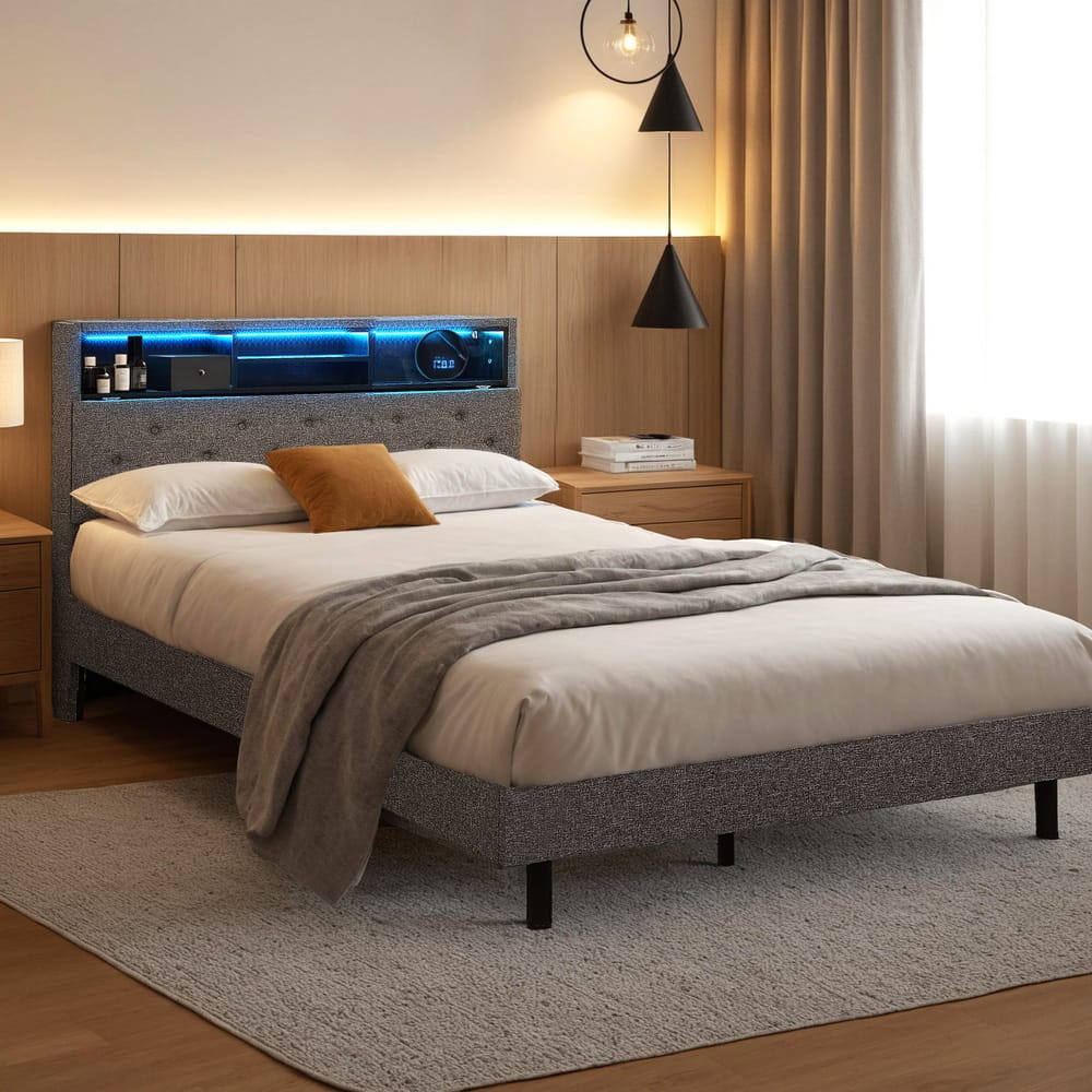 King Single Bed Frame With Storage 107x203cm