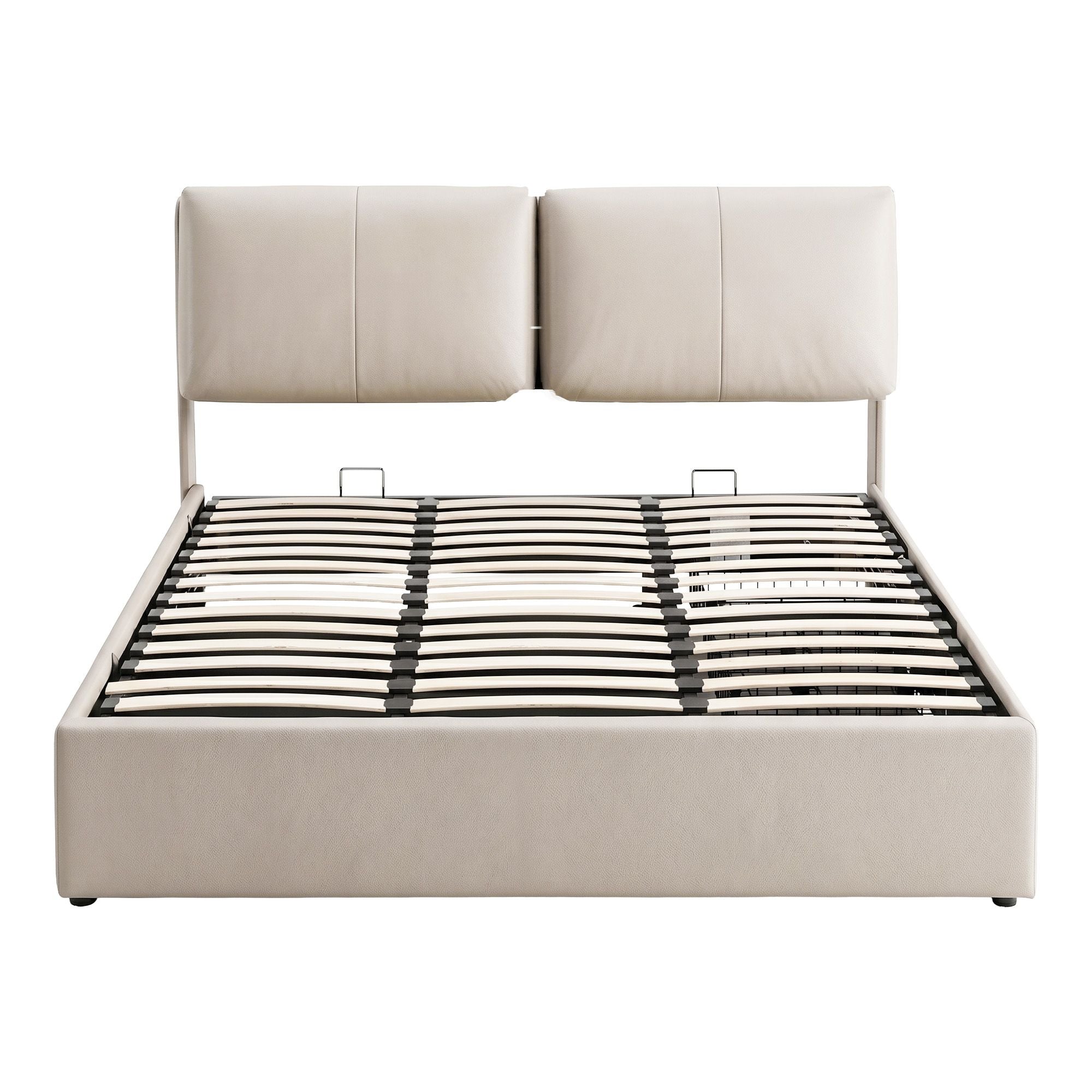 Queen Bed Frame Gas Lift Storage Drawers | Simpledeals