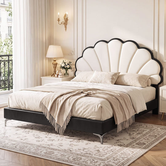 Queen Bed Frame Adjustable Headboard 215x160cm