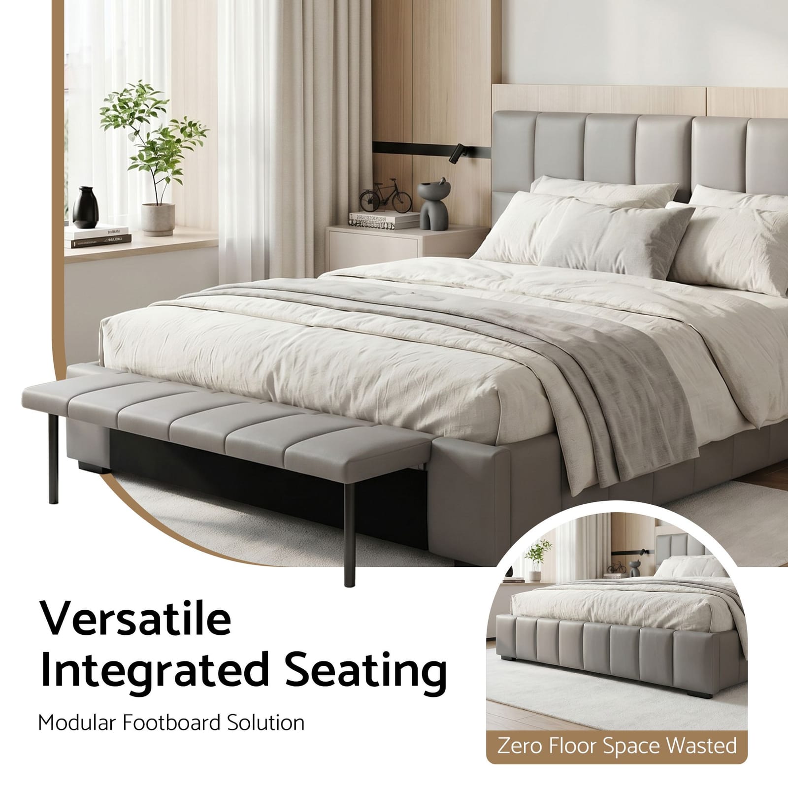 Double Bed Frame Gas Lift 13x2cm