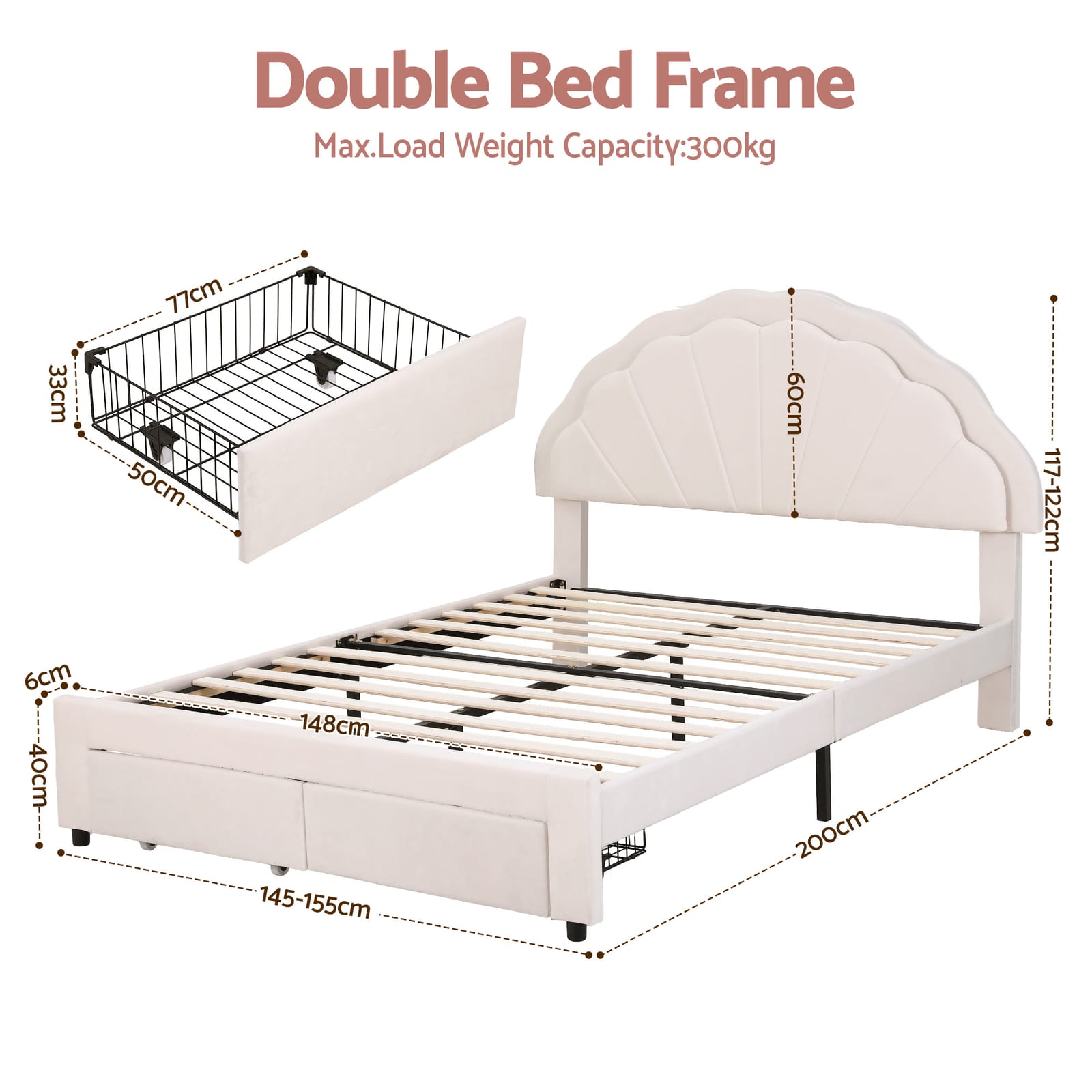 King Bed Frame With Storage