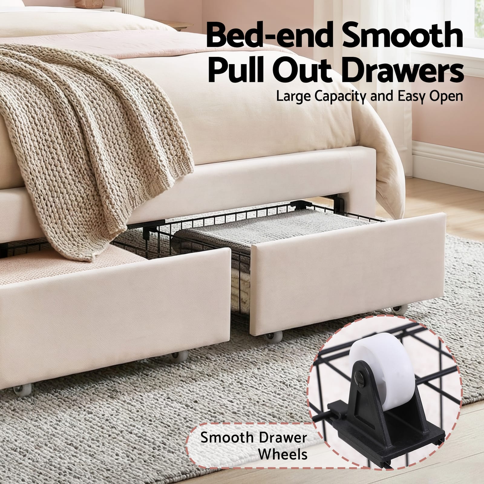 King Bed Frame With Storage
