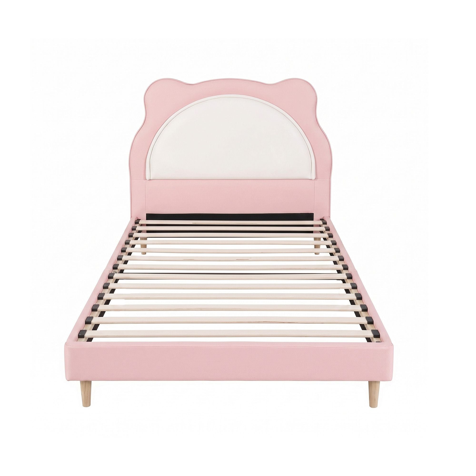 King Single Kids Bed Frame Pink Cat | Simpledeals