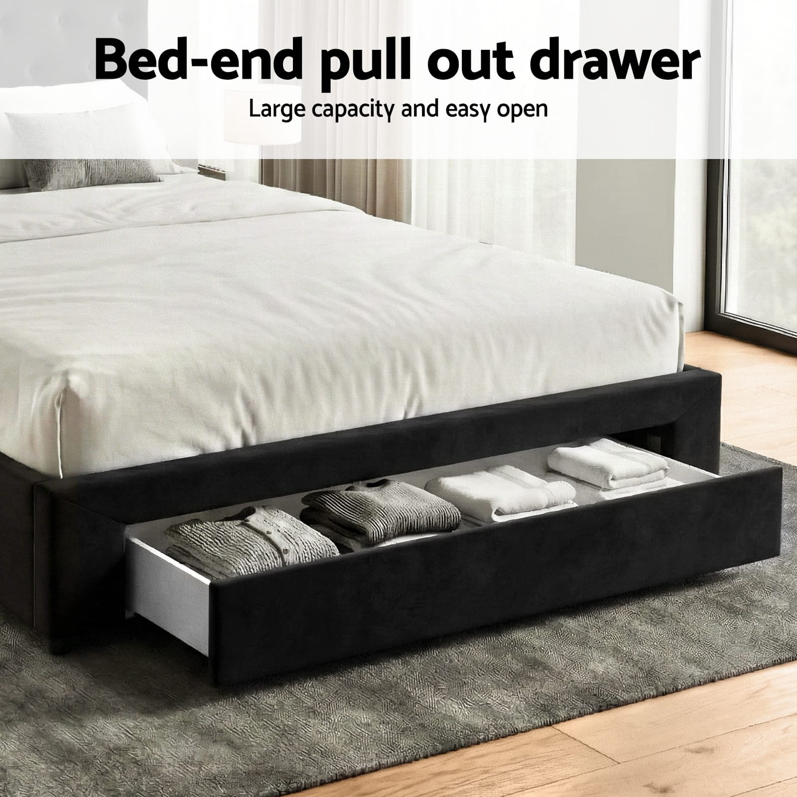 Queen Bed Frame Storage 2x3cm