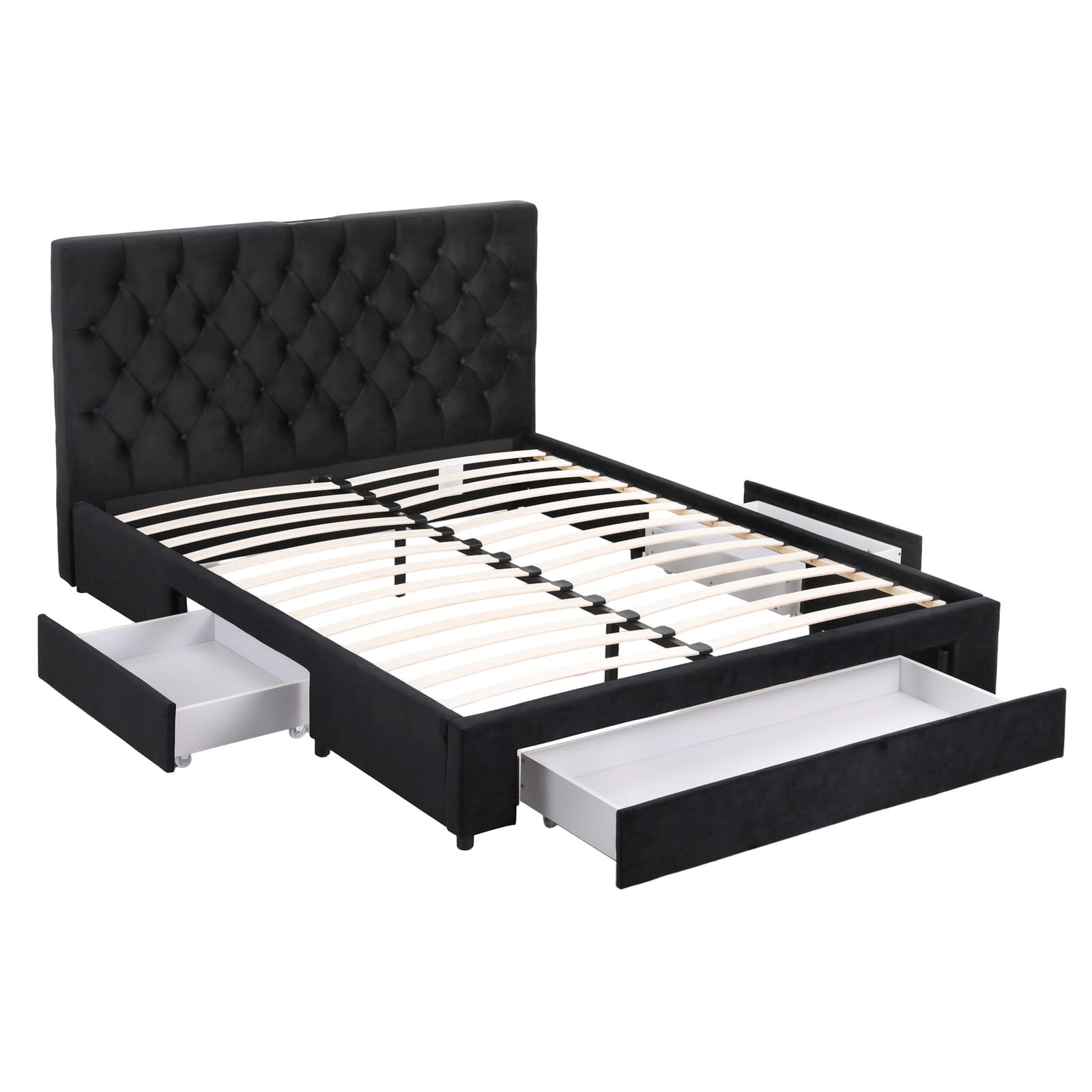 Queen Bed Frame Storage 2x3cm