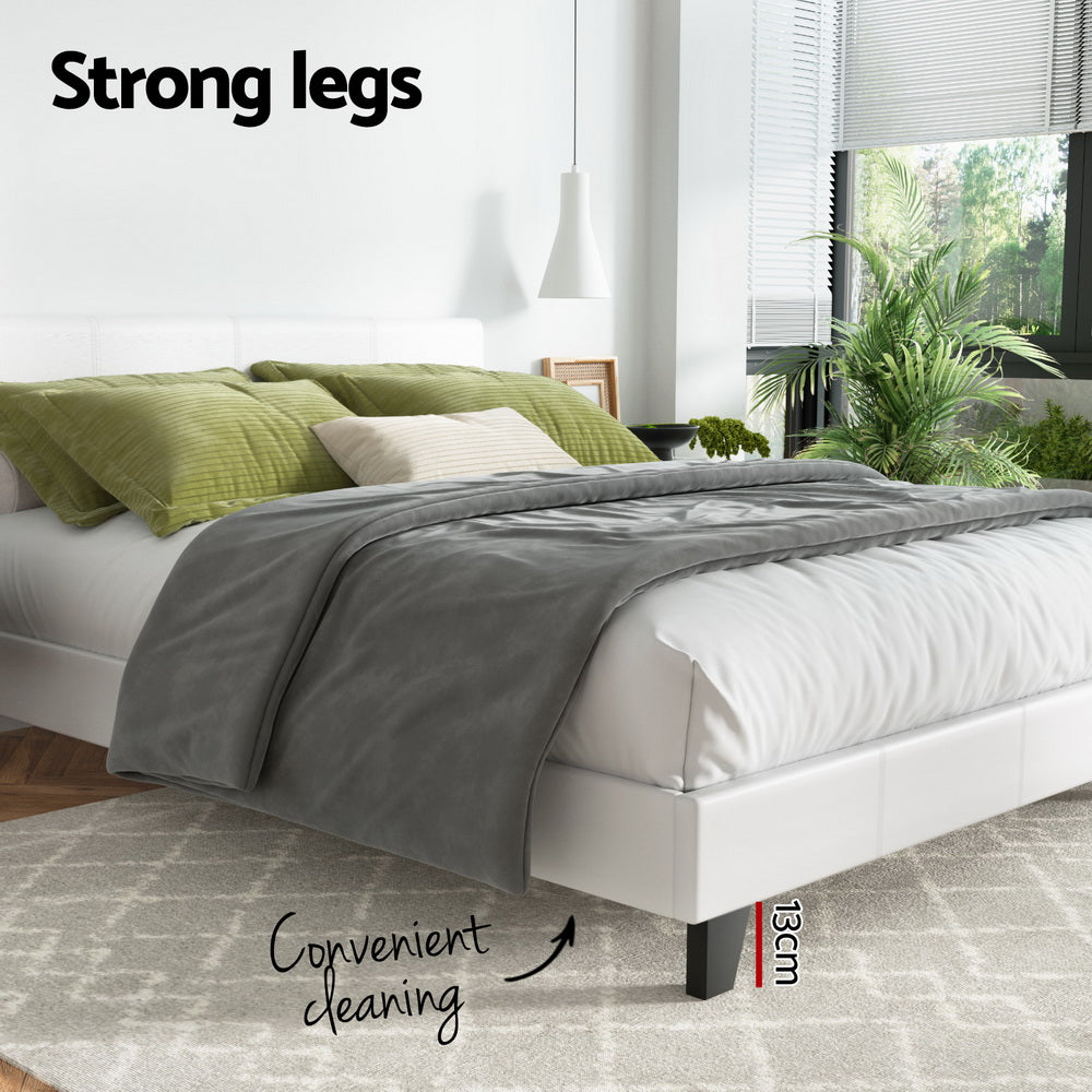 Bed Frame King/Queen Size Grey NEO