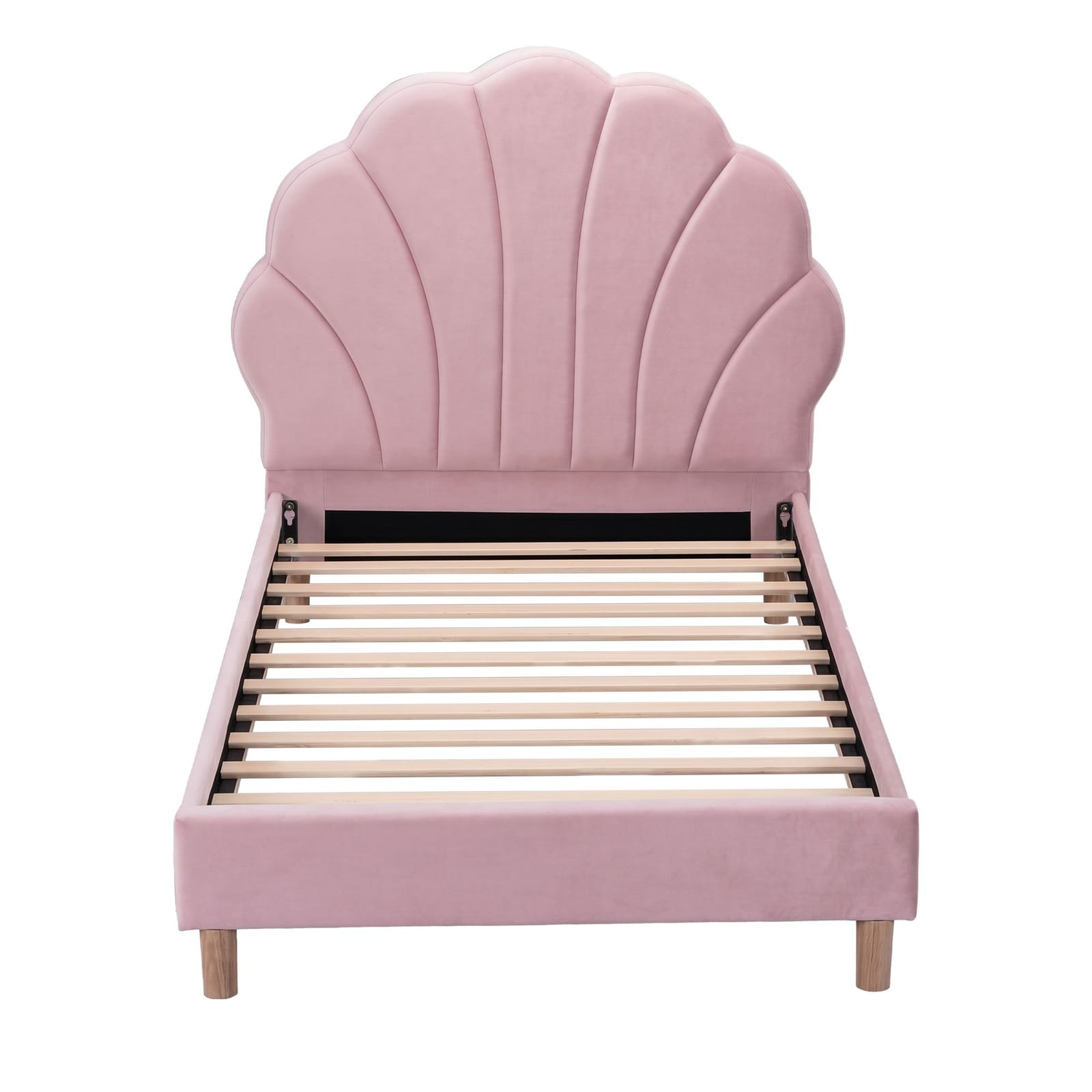 Single Bed Pink Velvet Frame king