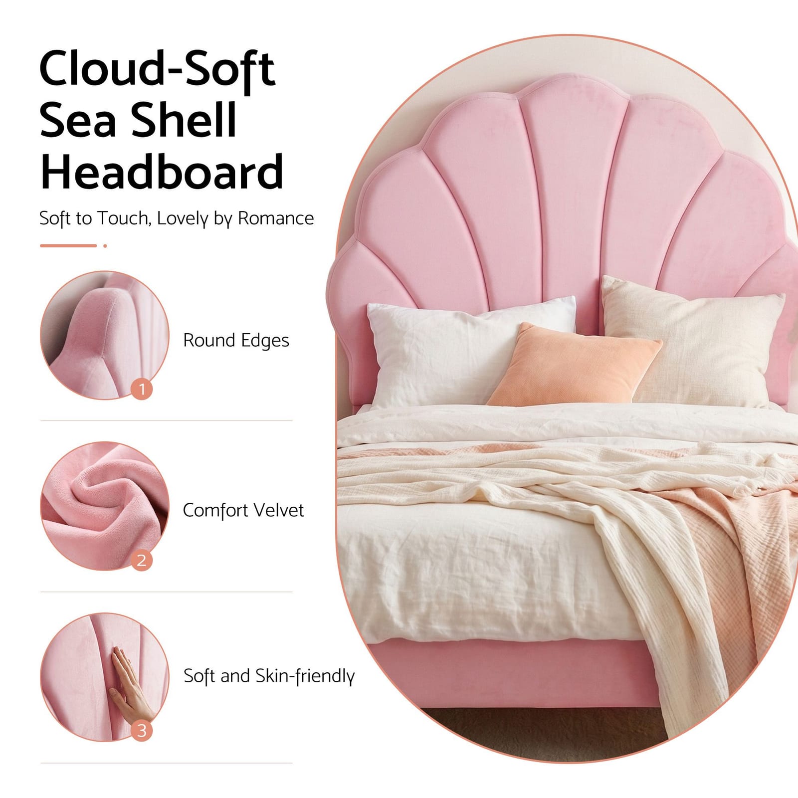 Single Bed Pink Velvet Frame king