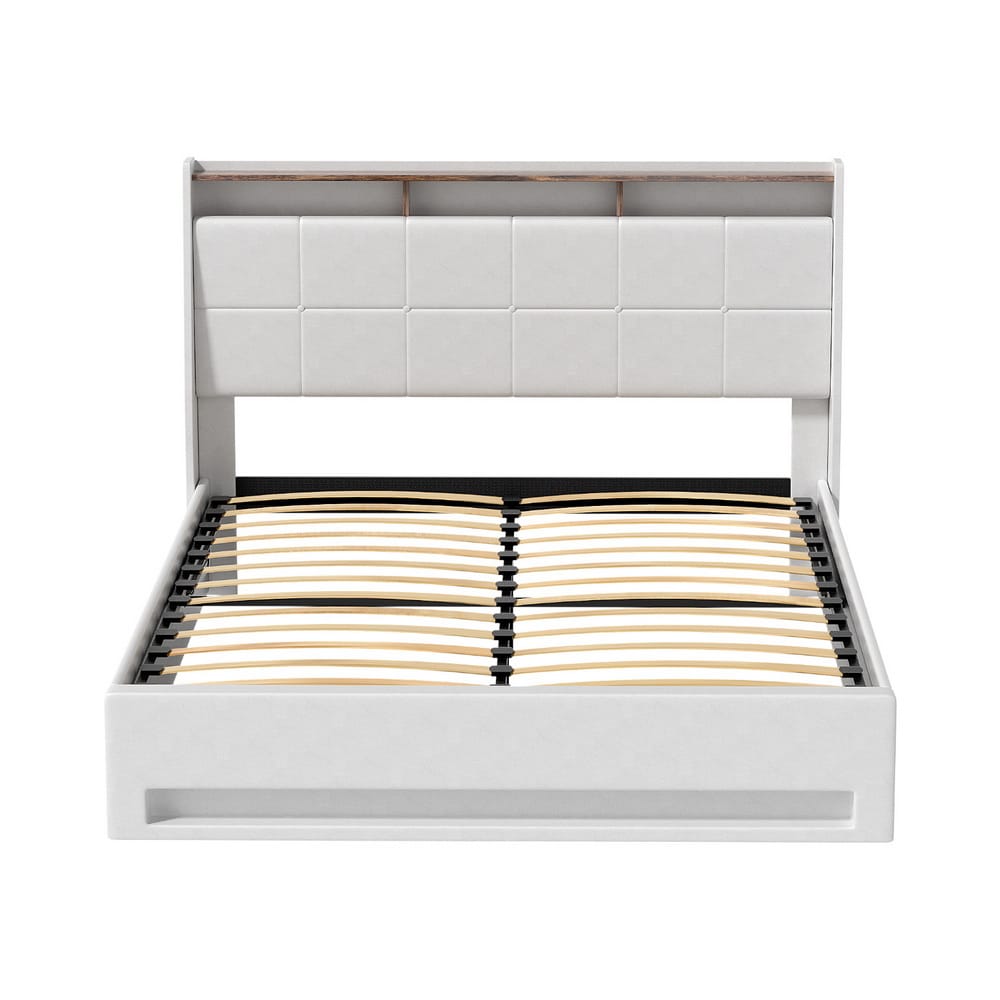 Double Bed Frame With Storage 202x149x113cm