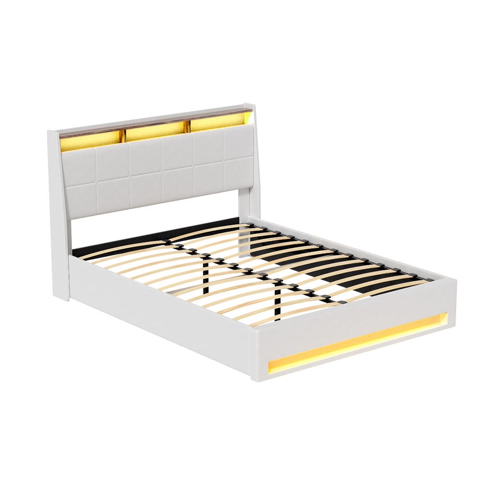 Queen Bed Frame With Storage 214x165x113cm