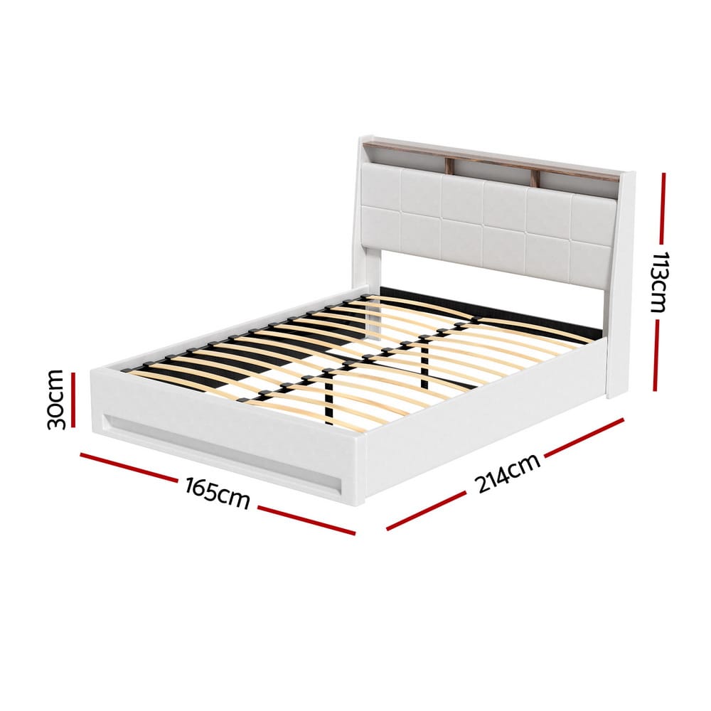 Queen Bed Frame With Storage 214x165x113cm