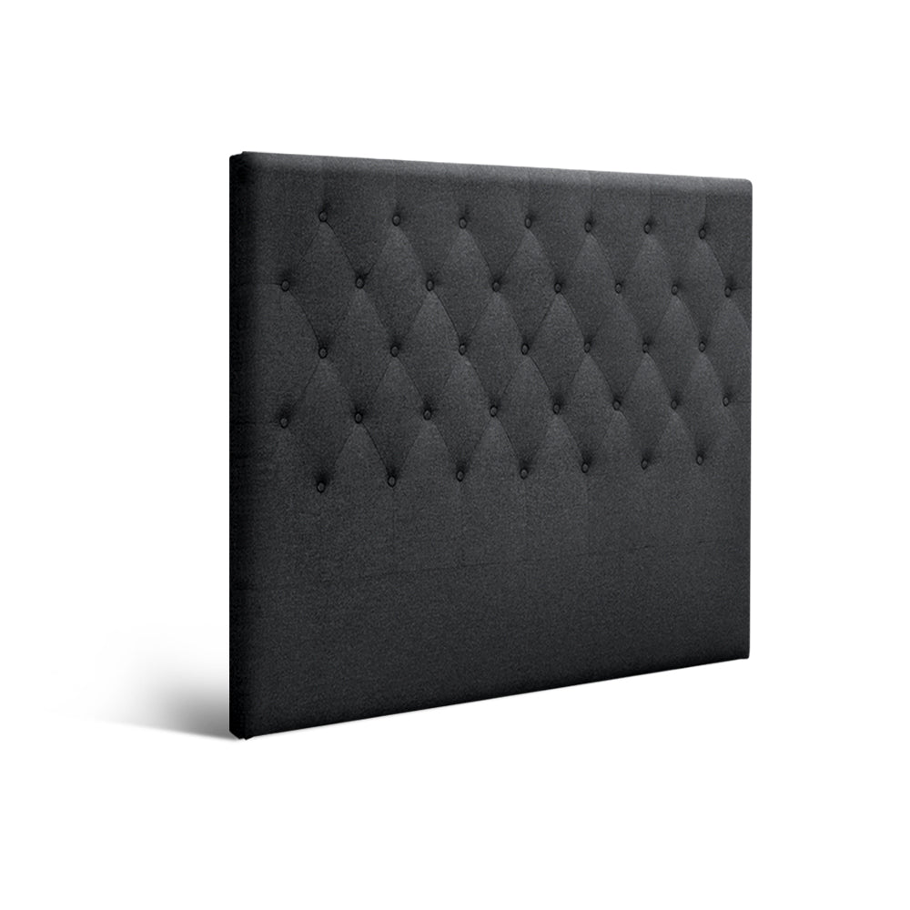 Fabric finish - Bed Head Headboard Double Size Fabric - CAPPI Charcoal