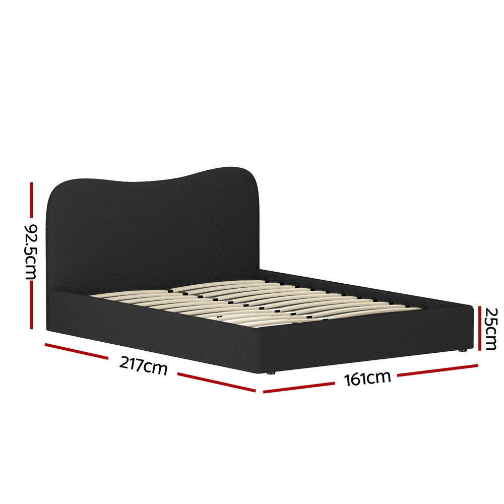 Elegant Bed Frame All Double/King/Single/Queen Boucle